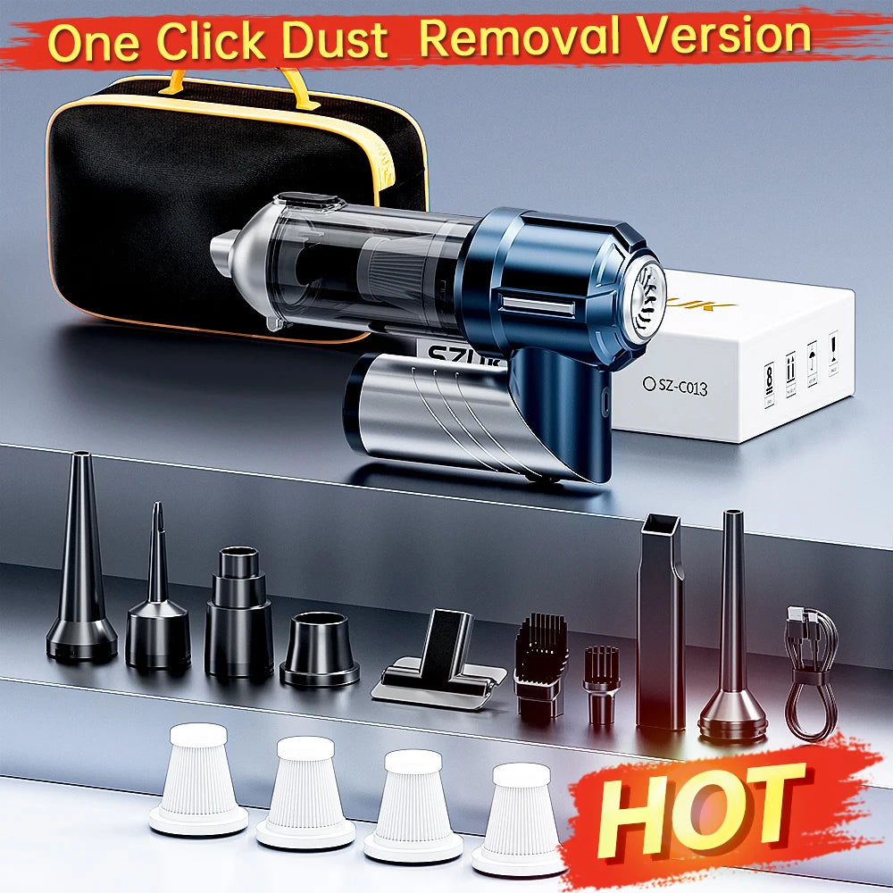 Cordless Mini Handheld Car Vacuum Cleaner with Strong Suction for Effortless Cleaning