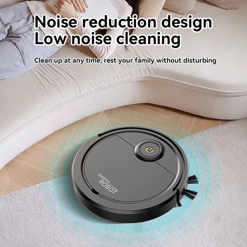 Fully Automatic Intelligent Sweeping Robot with Suction and Mopping Functions for Effortless Home Cleaning