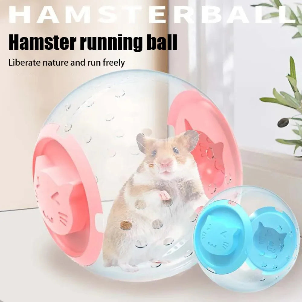 Sports ball grounding device, transparent hamster running ball, small animal pet supplies, porous breathable hamster ball