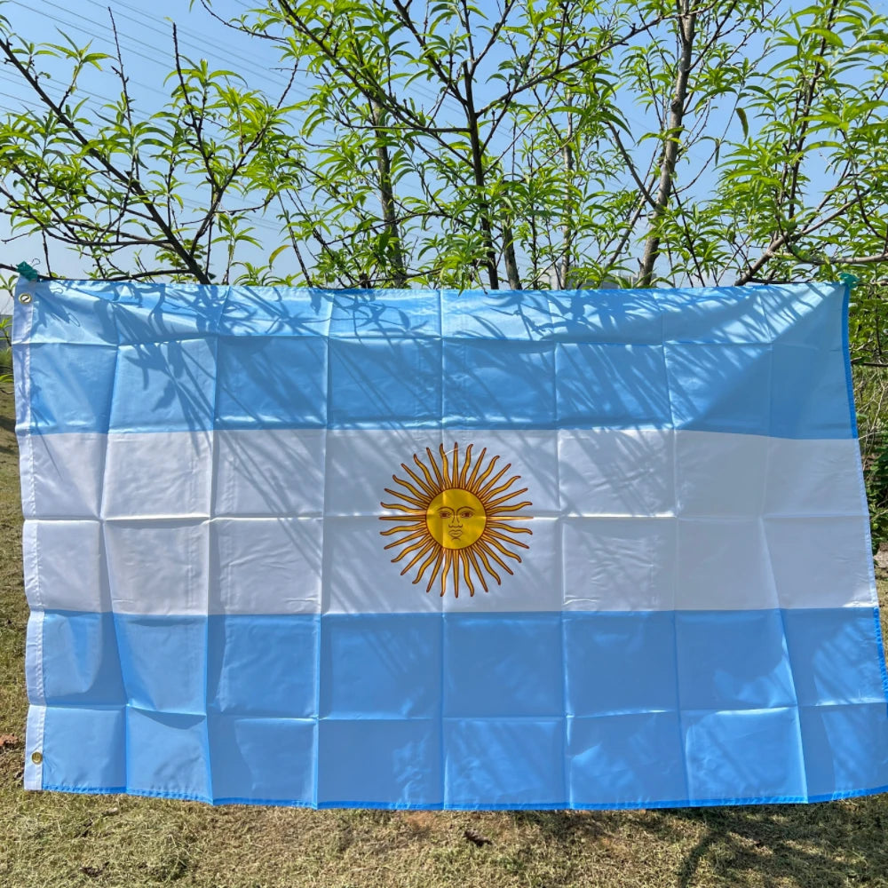 Argentina flag 90x150cm Polyester hanging polyester flag Argentina flag Festive sports Football banner Decorated flag