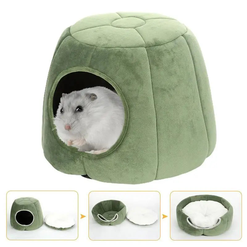 Covered Cat Bed Semi-Closed Pet Tent House Small Dog Puppy Sleeping Beds With Removable Washable Pillow Cushion Pad