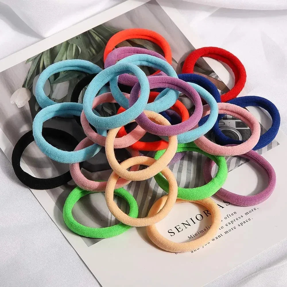 50/200pcs Thicken Girls Hair Band Hairbands Hair Accessories For Woman Kids Ponytail Holder Elastic Scrunchies Rubber Bands