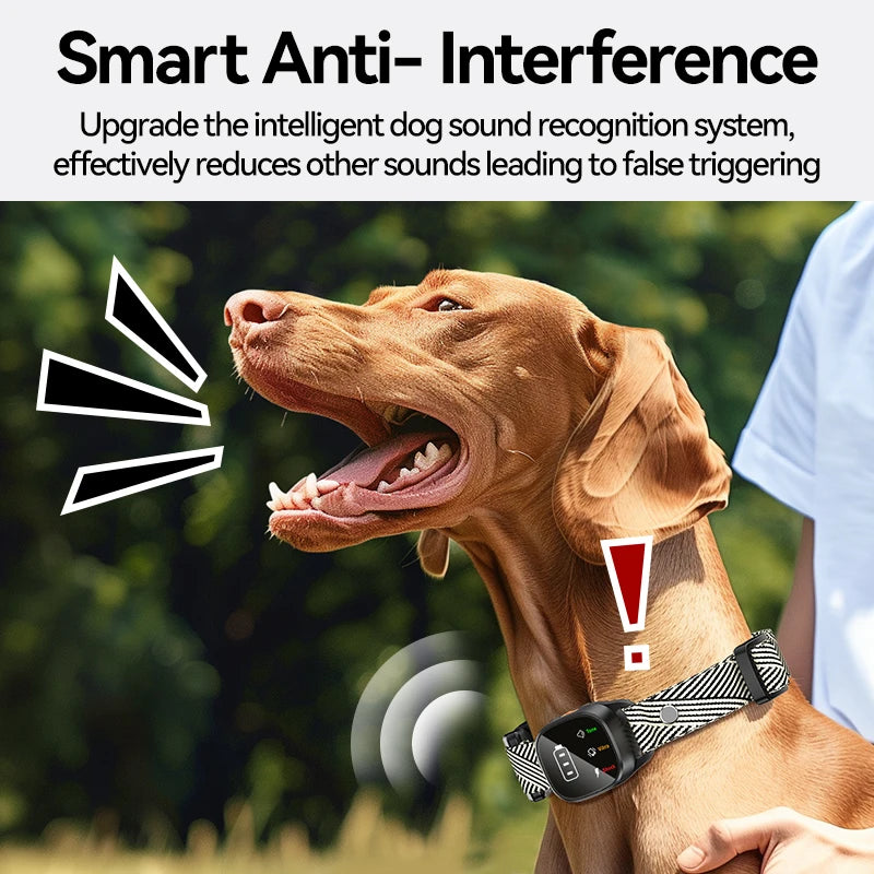 ROJECO Electric Dog Training Collar Automatic Dog Anti-barking Shock Collar USB Rechargeable Pet Trainer for Dogs Bark Stopper