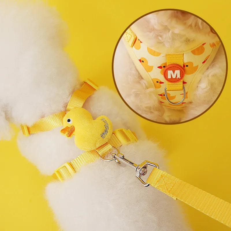 No Pull Cat Harness and Leash Set for Walking Escape Proof, Adjustable Nylon Mesh Cute Cat Harness for Cats Small Medium Dogs