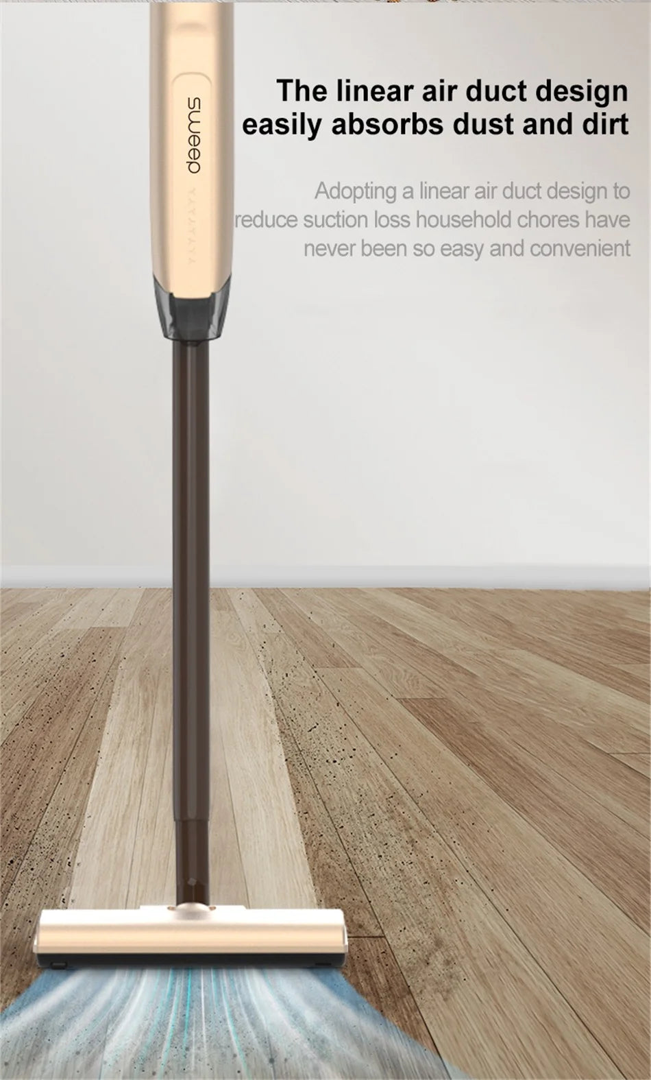 Handheld Wireless Vacuum Cleaner 20000Pa Powerful Suction Portable Car and Home Cleaning Machine with Metal Strainer