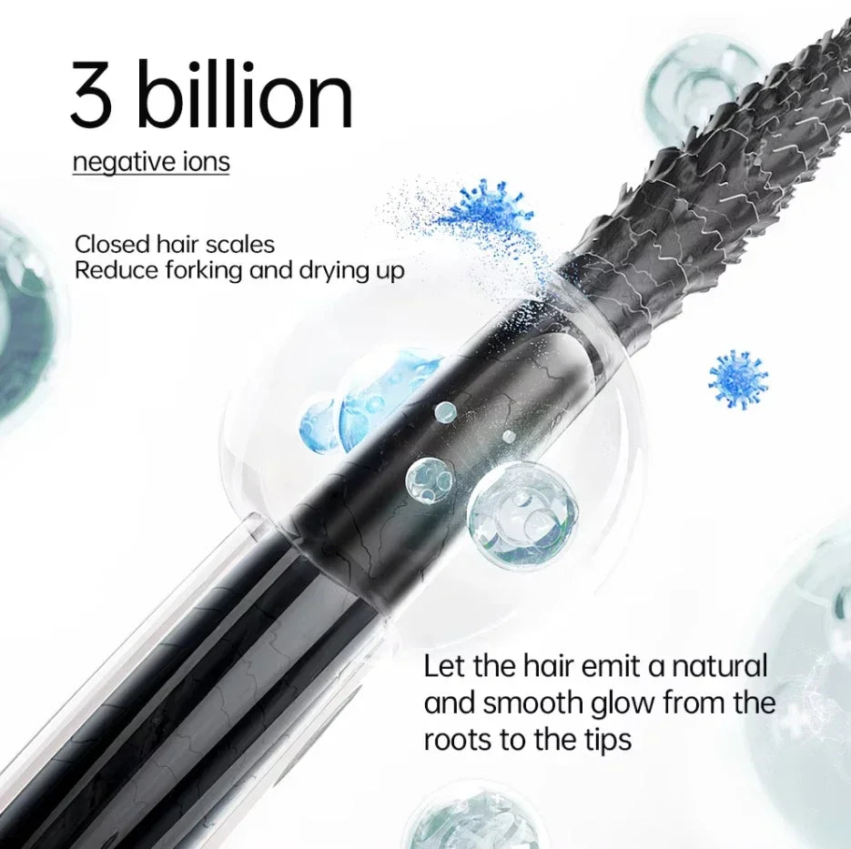 Negative ion hair dryer with high speed and no blades High power silent and quick drying Portable, suitable for home and travel