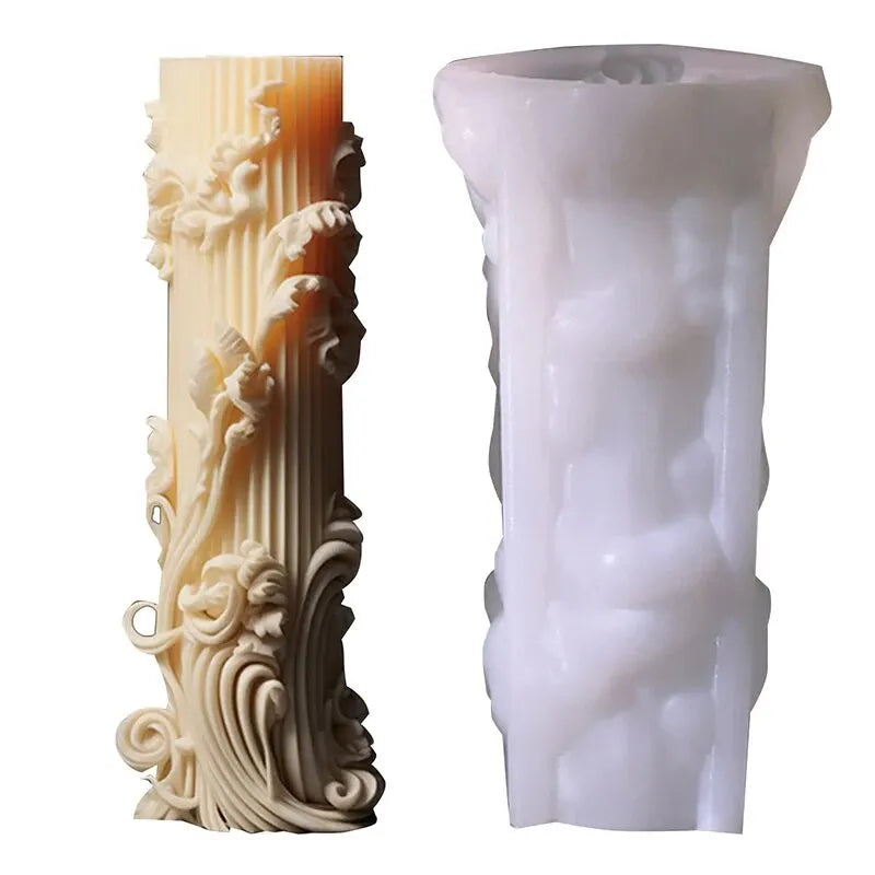 European Style Cylindrical Aromatherapy Candle Mold DIY Tool