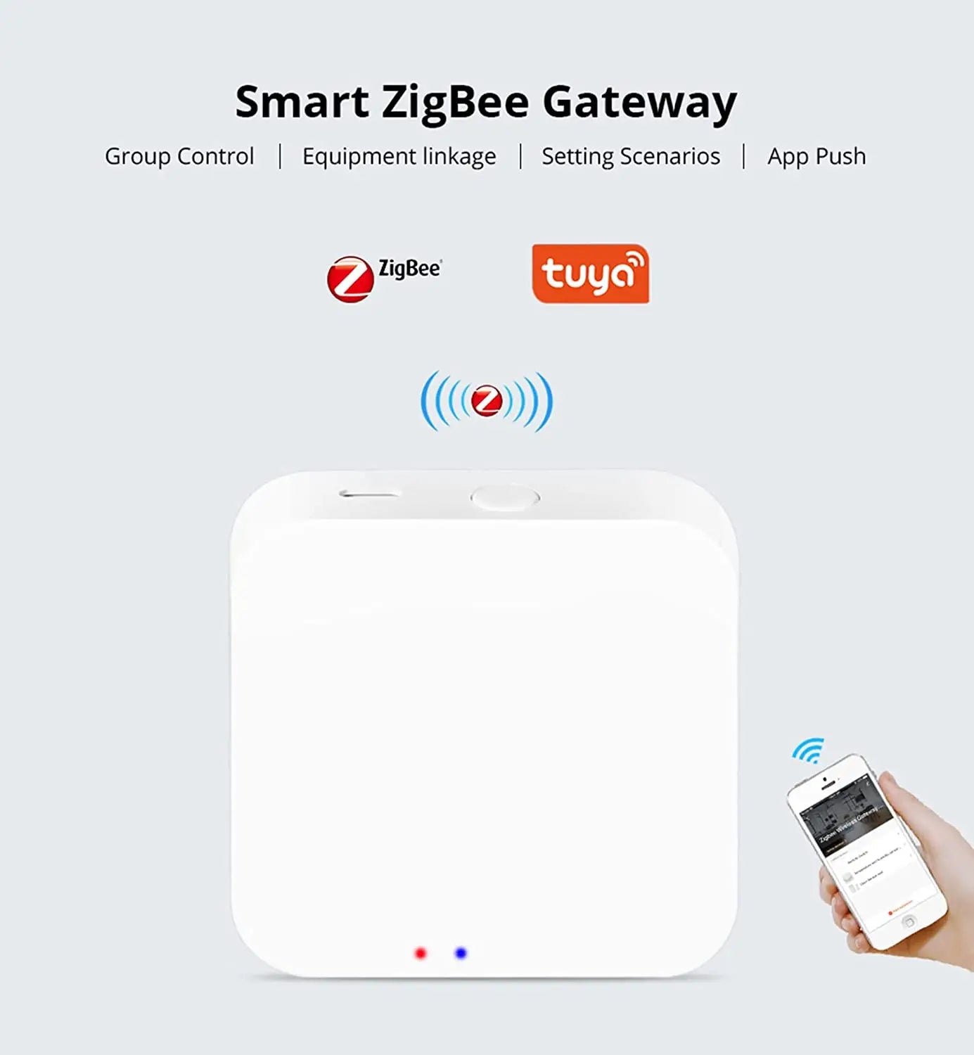 Hub de enlace Tuya Zigbee 3.0, hogar inteligente, puente inalámbrico, aplicación Smart Life, dispositivo de automatización de control remoto, funciona con Alexa y Google