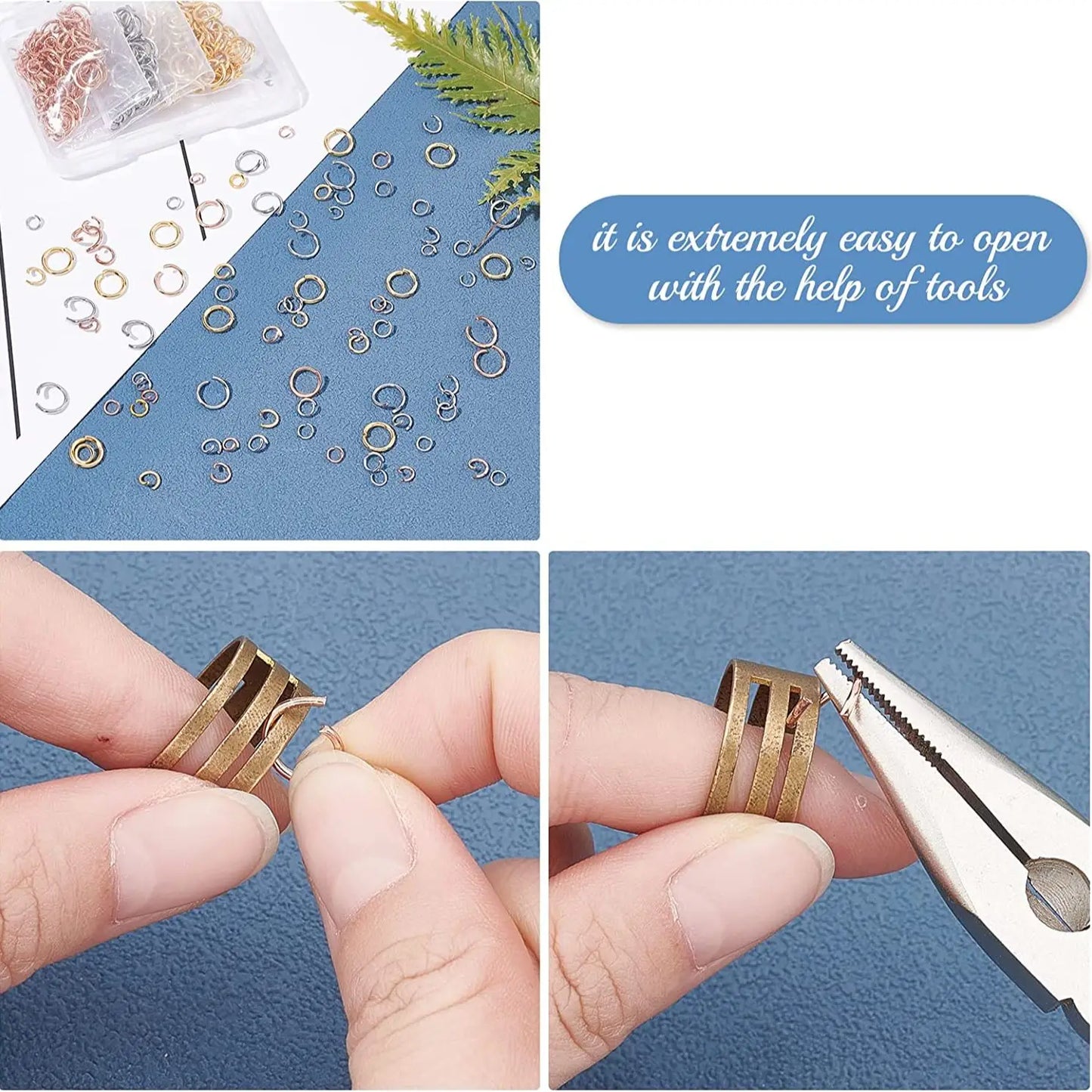 Gold Stainless Steel Jump Rings 4mm 5mm 6mm 7mm 8mm for DIY Jewelry Making
