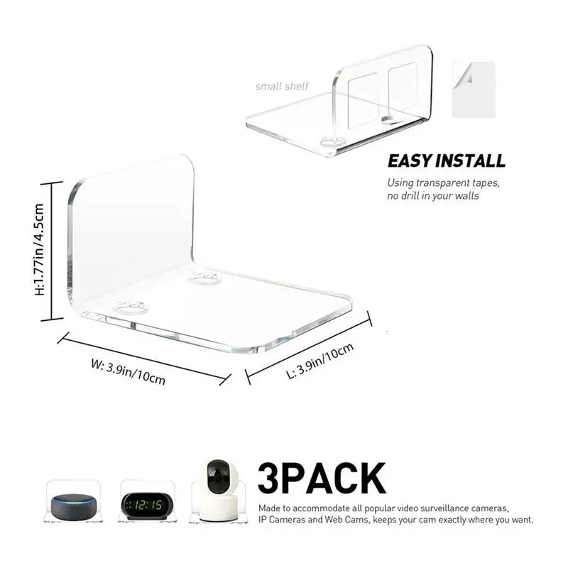 Wall Mounted Storage Holders Vinyl Acrylic Display Shelf Rack