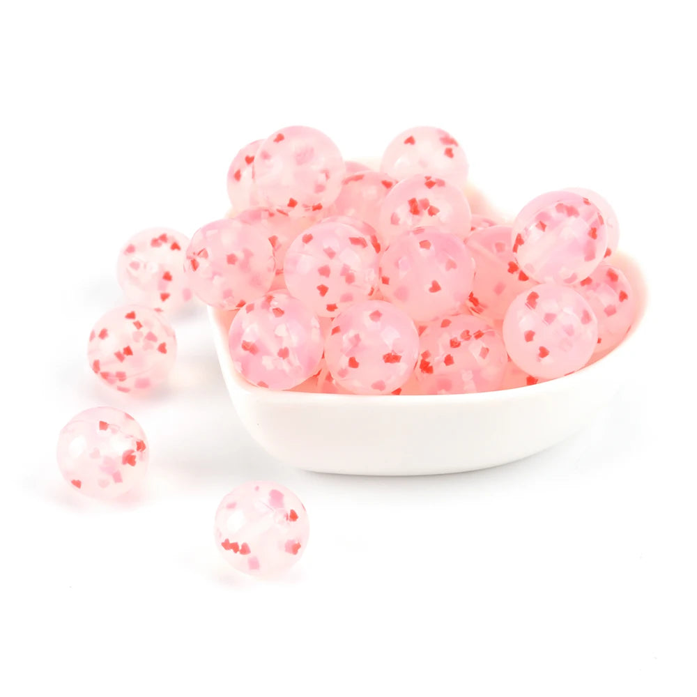 LOFCA 15mm Silicone Loose Beads 20pcs Safe Teether For Infants