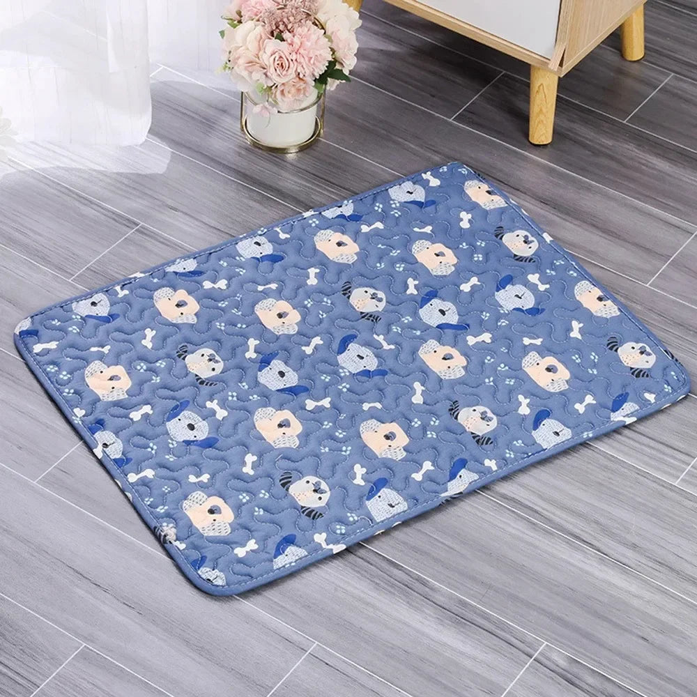Pet Summer Mat Cooling Ice Blanket Mat Moisture Proof Dog Floor Sofa Cushion Skin Friendly Cat Sleeping Breathable Pet Bed Mat