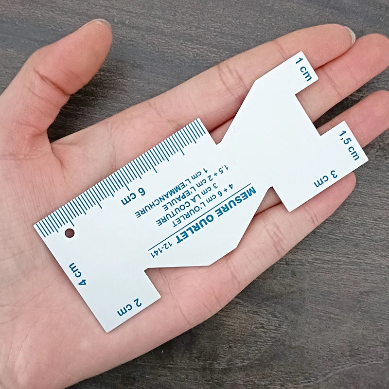 Precision Seam Measuring Gauge Quilting Ruler Template for Sewing and DIY Patchwork Craft Accessories 1 or 2 Pieces