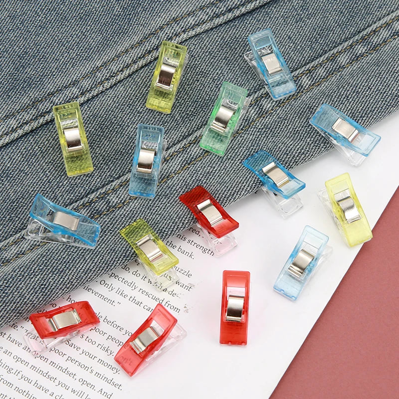 Sewing Clips Colorful Multipurpose Plastic Craft Binding Clips