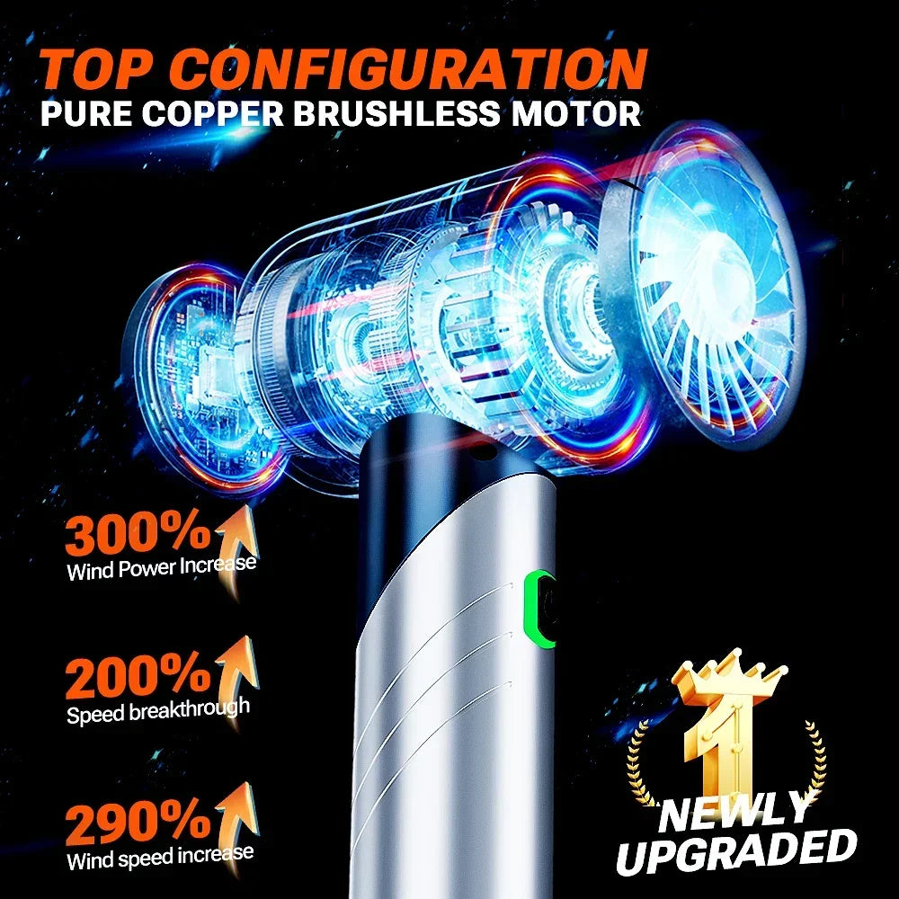 Cordless Mini Handheld Car Vacuum Cleaner with Strong Suction for Effortless Cleaning