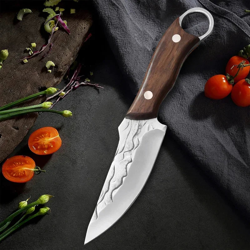 Stainless Steel Boning Knives Handmade Forged Knife Fruit Slicing Knife Meat Cleaver Kitchen Knife Fish Knife Cooking Knife