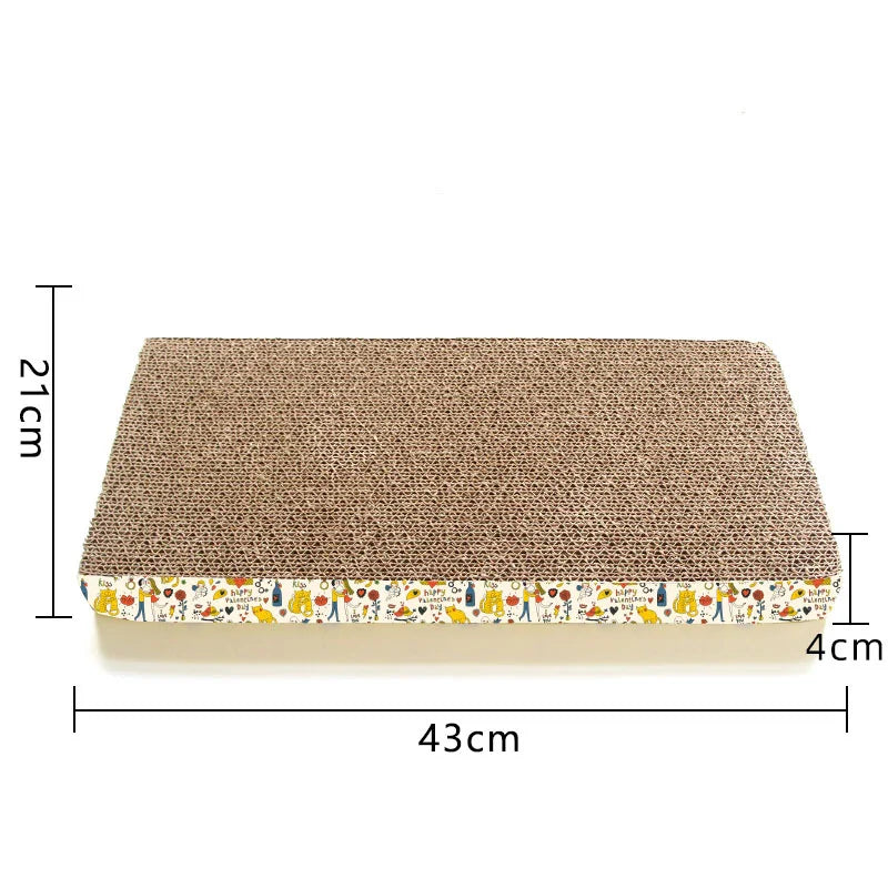 Cat Toys Pet Cat Scratching Board Corrugated Cardboard Pad Grinding Nails Interactive Protecting Furniture Cats Scratcher Toy