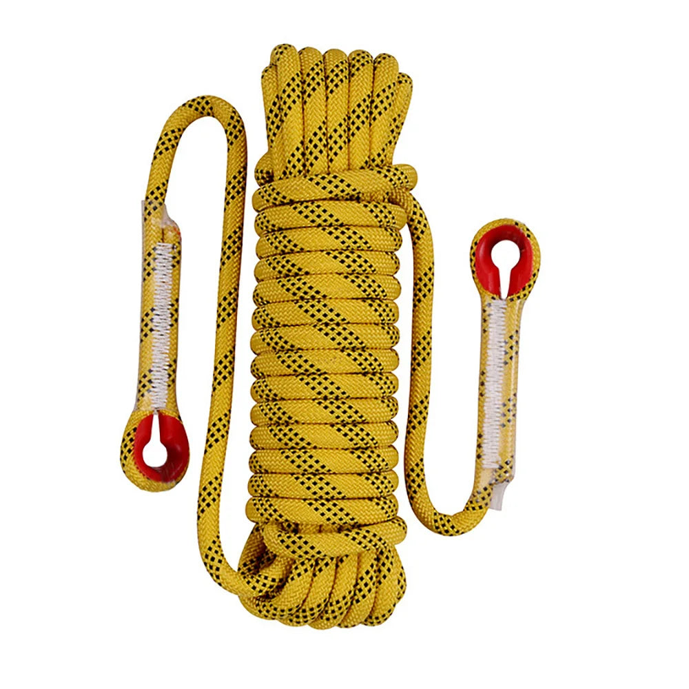 12mm 50m Outdoor Climbing Rope Static Rescue Rope for Mountaineering and Emergency Survival Gear
