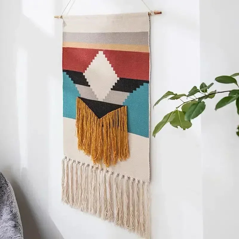 Macrame Wall Hanging Tapestry Nordic Cotton Tassel Boho Decor