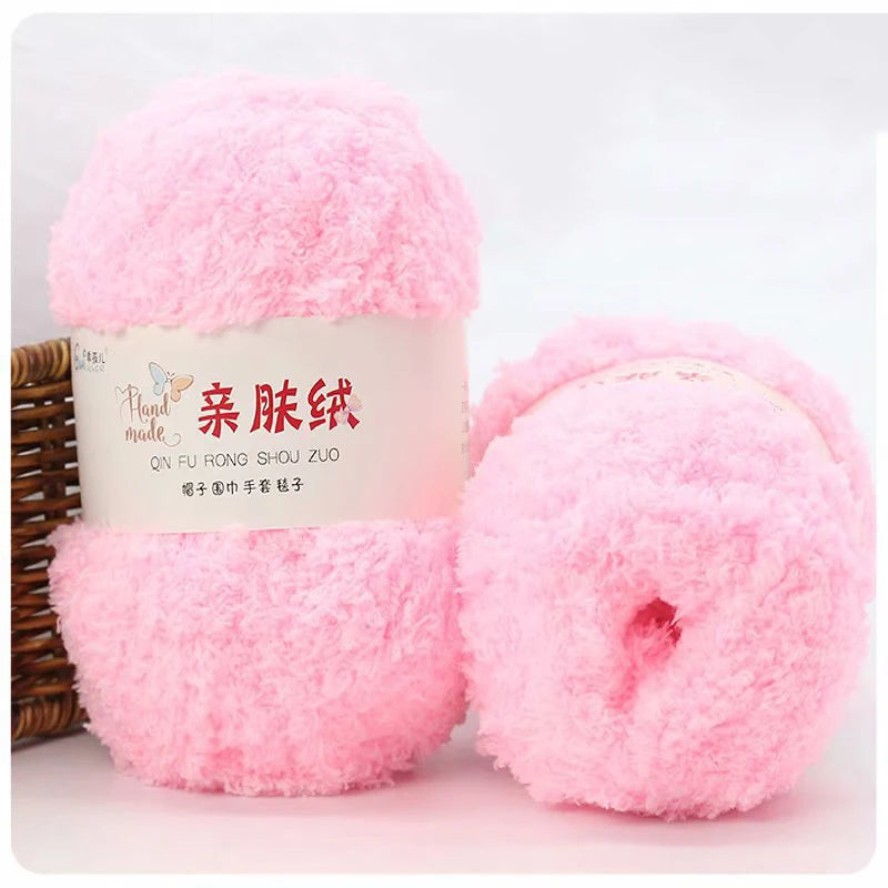 50g/Set Chenille Yarn Soft Coral Velvet for Knitting DIY