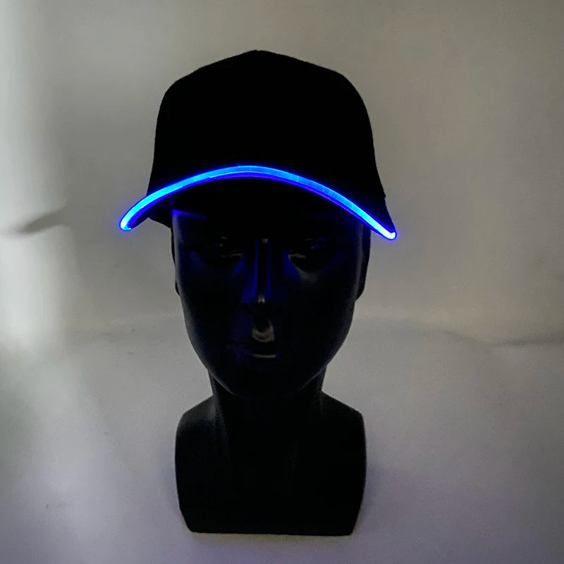 Adjustable LED Light Up Baseball Cap for Night Parties