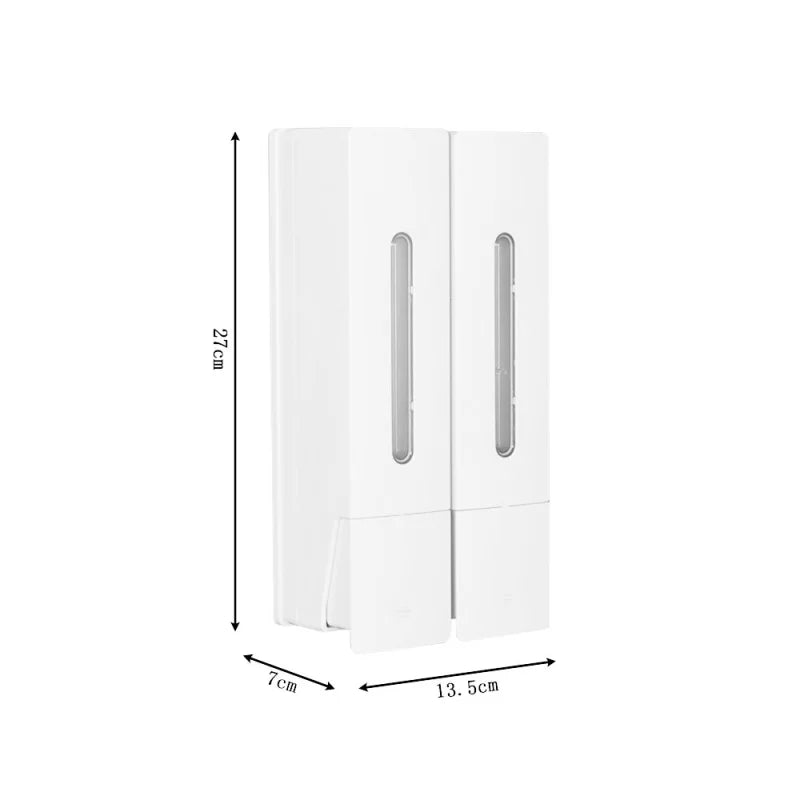 400ml Wall Mounted Manual Soap Dispenser for Hand Soap and Shampoo Ideal for Home and Hotel Use