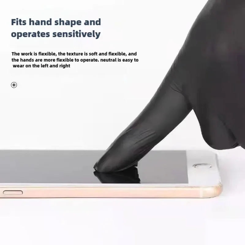 Disposable Nitrile Waterproof Gloves for Kitchen and Household Cleaning Tasks