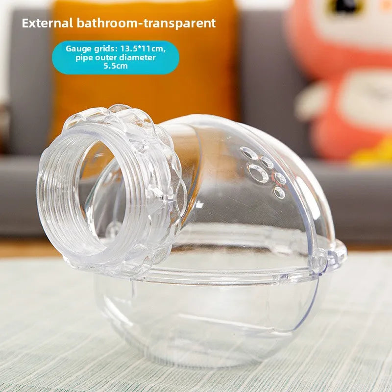 Hamster Cage Tunnel Pipes - DIY Modular Connecting Tubes for Pet Habitat Landscape Design Exercise Run Accessories  햄스터