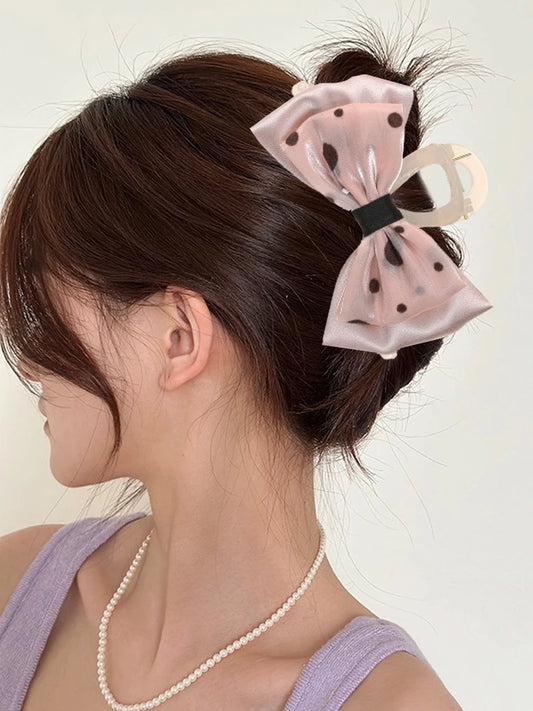 Molans New Bow Tie Hair Grab Hair Clip Female Hair Claw For Women Hairpin Headdress Temperament Hair Accessories