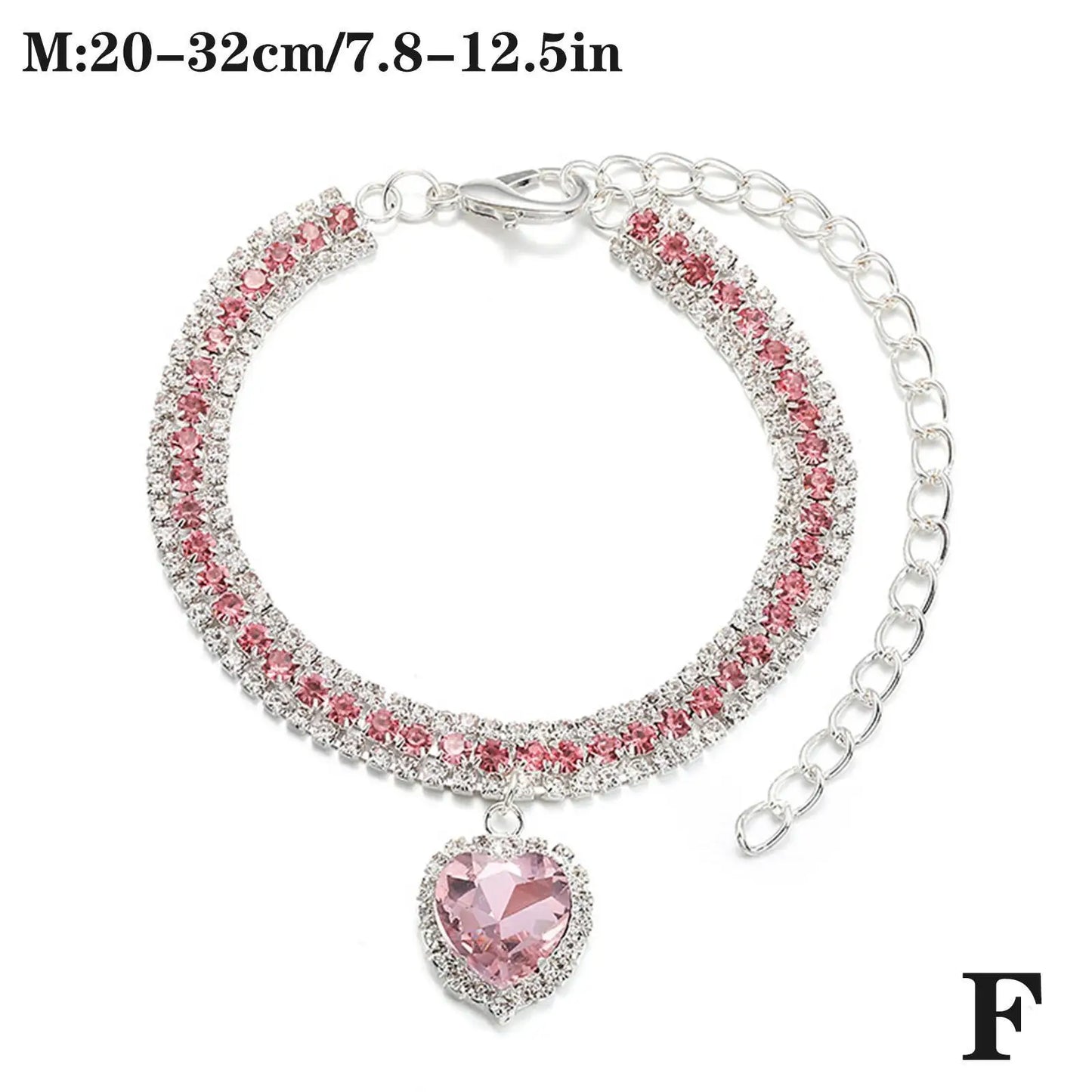 Dog Cat Rhinestone Diamante Collar Necklace Puppy Crystal Bling Pet Accessories For Puppy Kitten Crystal Pendant Diamond Collars