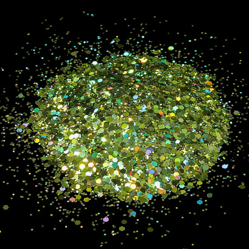 10g Holographic Hexagon Chunky Glitter for Epoxy Resin Art