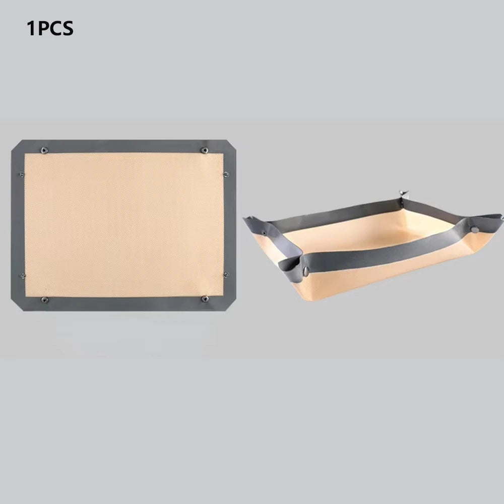Buyyes Silicone Baking Mat Non Stick Heat Resistant Cookie Tray Leakproof Oven Liner for Easy Baking
