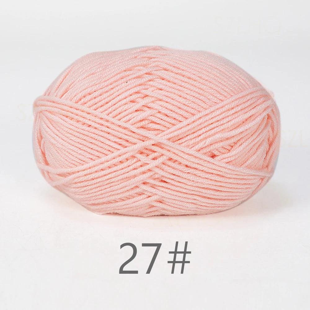 A1-1 50g Set Soft Milk Cotton Yarn for Knitting and Crochet