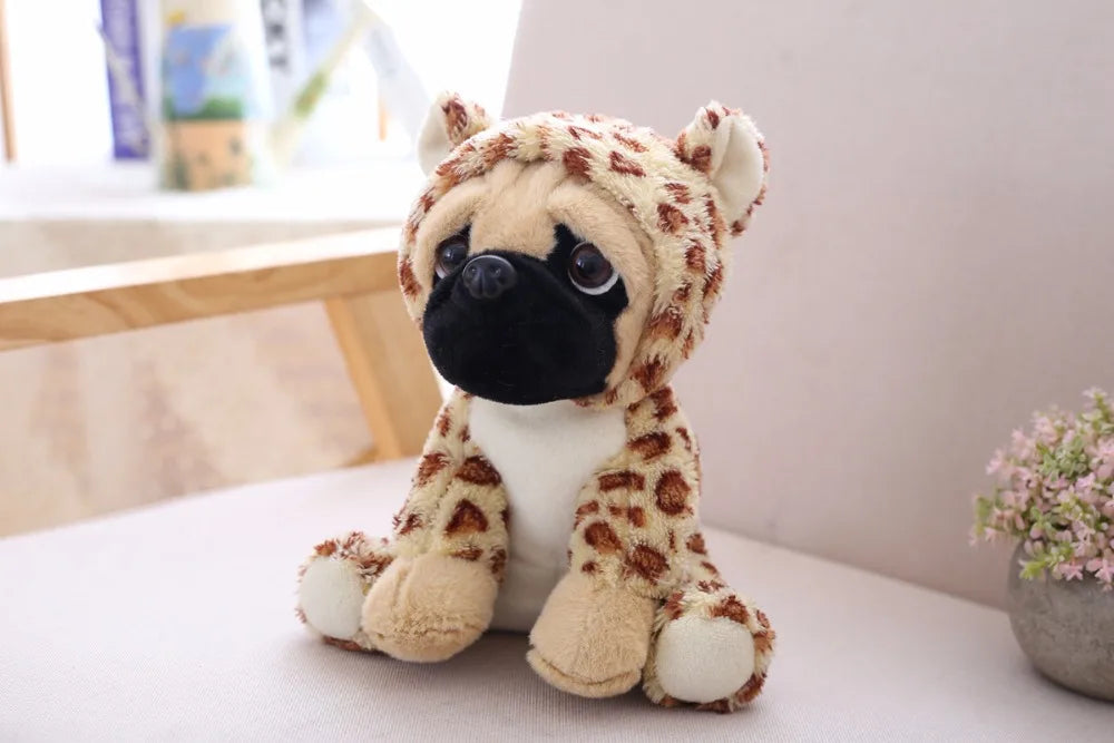 Lifelike Plush Sharpei Pug Simulation Dog Toy for Kids Adorable Cuddly Puppy Gift for Birthdays and Christmas