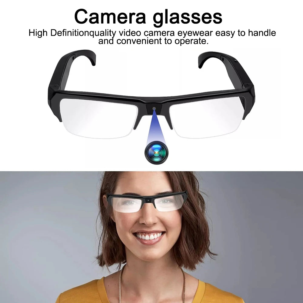 1080P HD Mini Camera Glasses DVR Glasses Camera Sports Video Glasses Outdoor Glasses Camera Conference Process, Driving, etc.