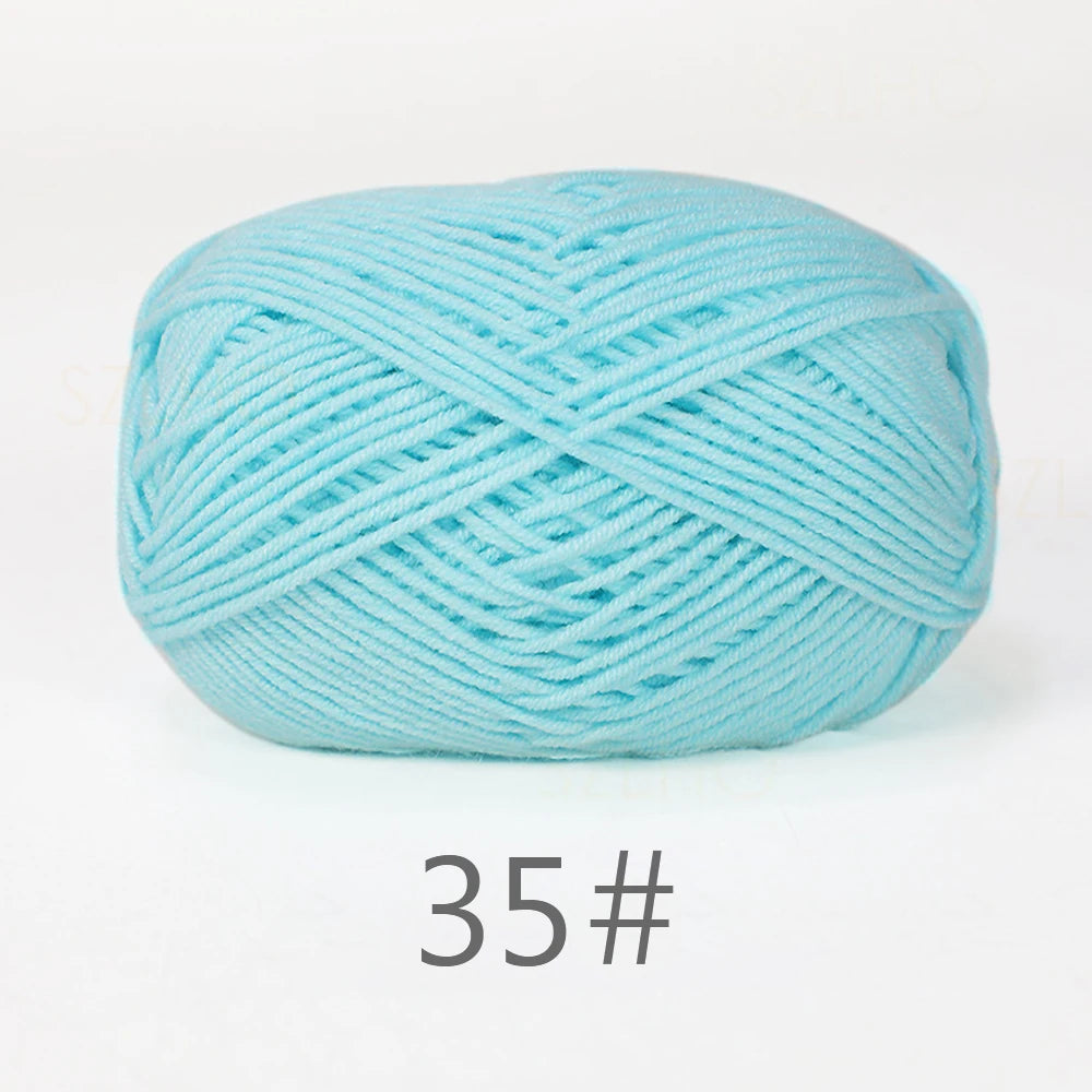 A1-1 50g Set Soft Milk Cotton Yarn for Knitting and Crochet