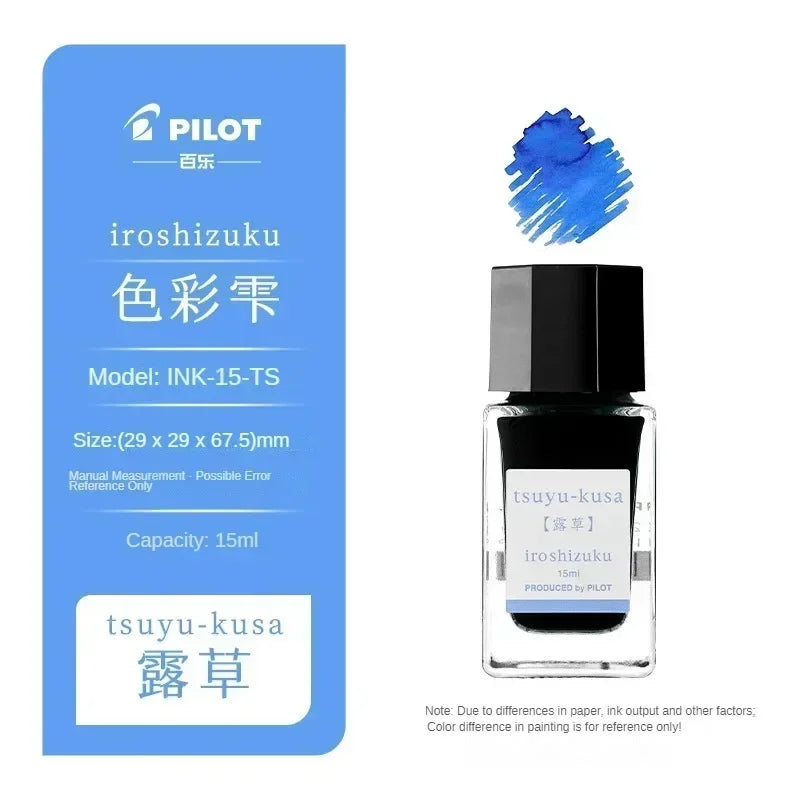 Pilot 25 Color 50ml Fountain Pen Ink Set with Glass Bottles for School and Office Use