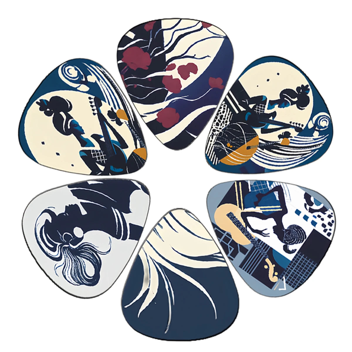 12pcs New Guitar Picks 0.46/0.71/1.0Mm Cartoon Couples