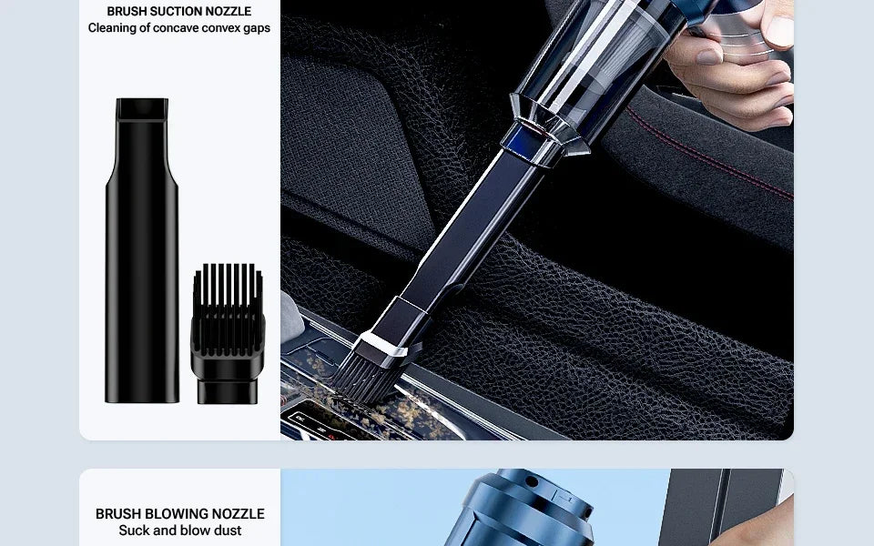 Cordless Mini Handheld Car Vacuum Cleaner with Strong Suction for Effortless Cleaning