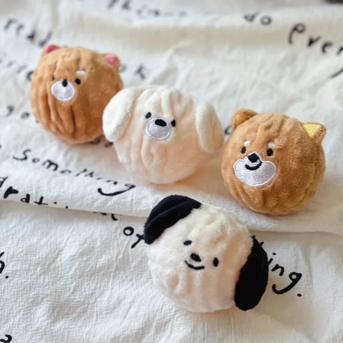 Squeaky Puppy Ball Toy - Spiked Bouncing Chew for Teeth Cleaning, Interactive Pet Toy for Small Dogs & Cats (Poodle/Bichon)