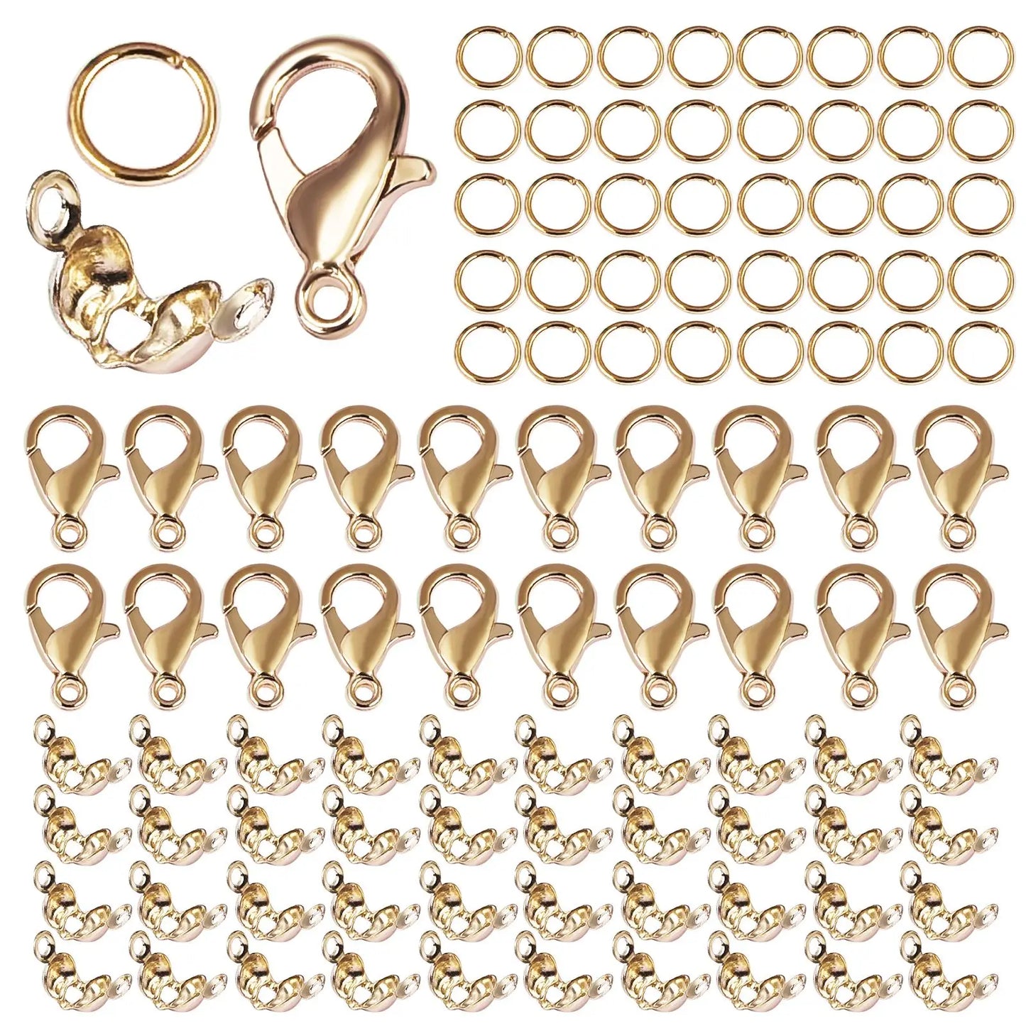 100Pcs Alloy Lobster Clasp Set for DIY Jewelry Making Supplies