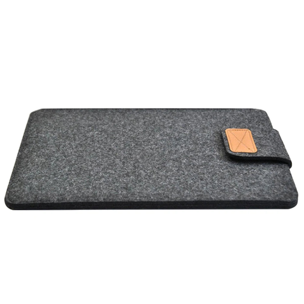 Funda de fieltro delgada para tableta, funda protectora para MacBook Air Pro de 11, 13 y 15 pulgadas, bolsa de almacenamiento para tableta de color sólido