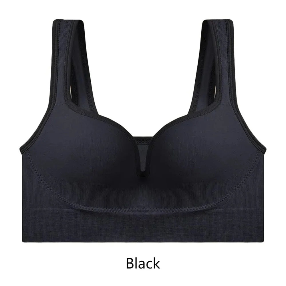 Women Seamless 3D Bra Camisole Underwear M L XL Black Ventilate Shock-Proof Crop Top Sports Fitness Yoga Casual