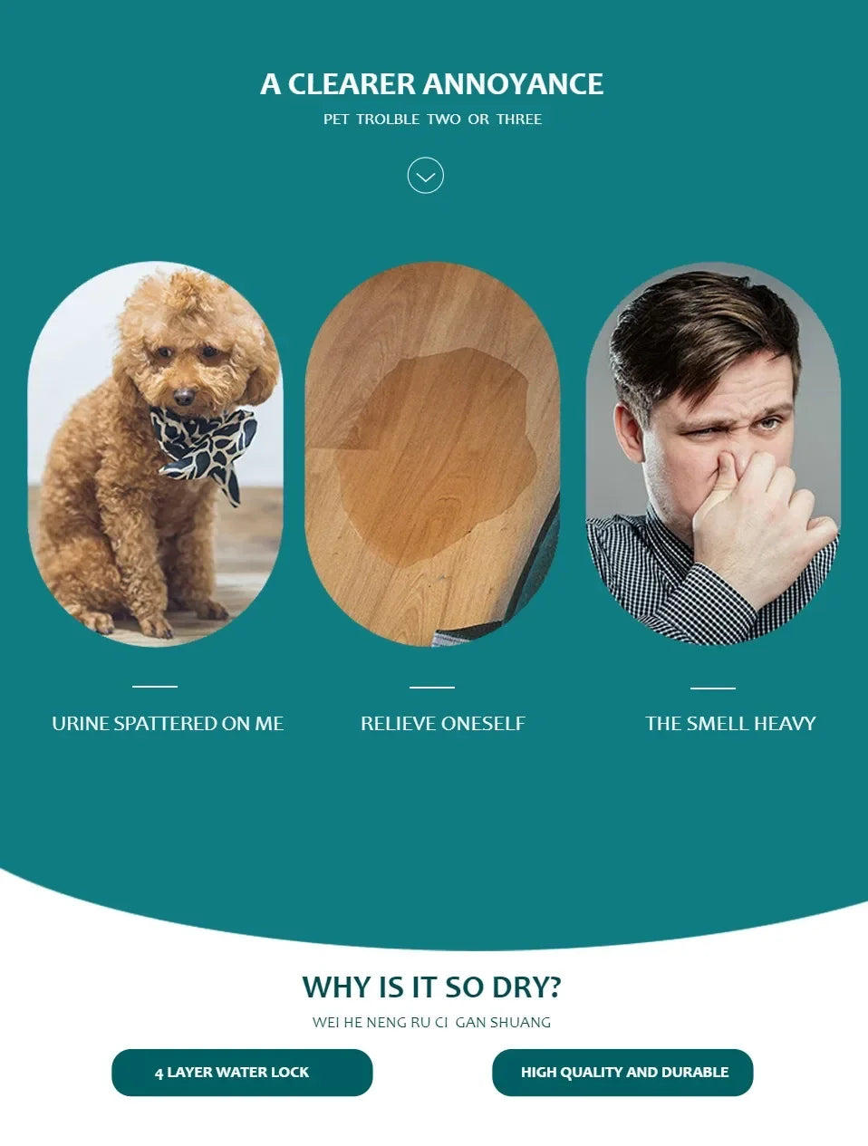 Reusable Absorbent Dog Pee Pad Blanket Washable Puppy Training Mat Comfortable Pet Bed Urine Mat for Car Seat and Home Use