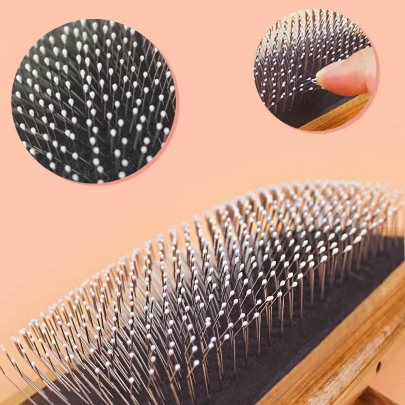 Dog Comb Wooden Dogs Brush Pet Hair Remover Dog Grooming Brush for Pet Hair Knot Opening Massage Cat Brushes Pet Accessories