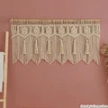 Hand-Woven Macrame Cotton Door Curtain Tapestry Boho Art