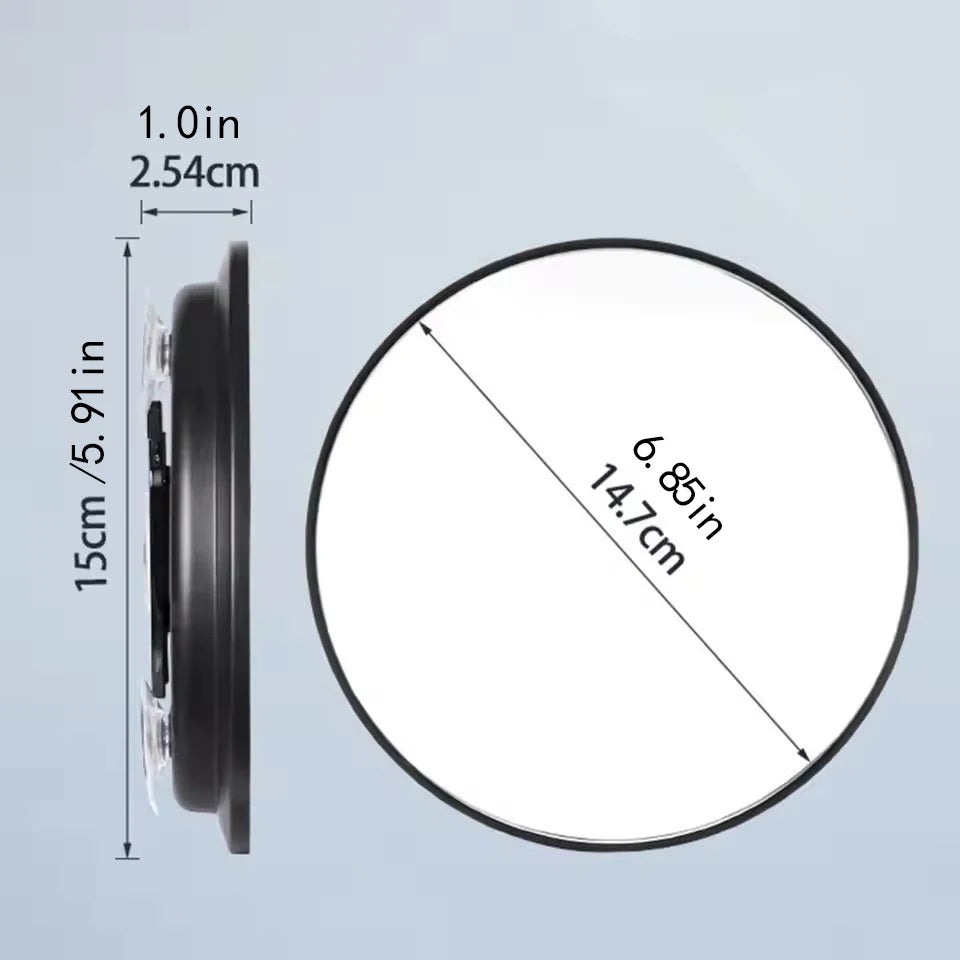 20X Magnifying Handheld Makeup Mirror Portable Beauty Tool One-Sided Tabletop Mount for Home and Travel