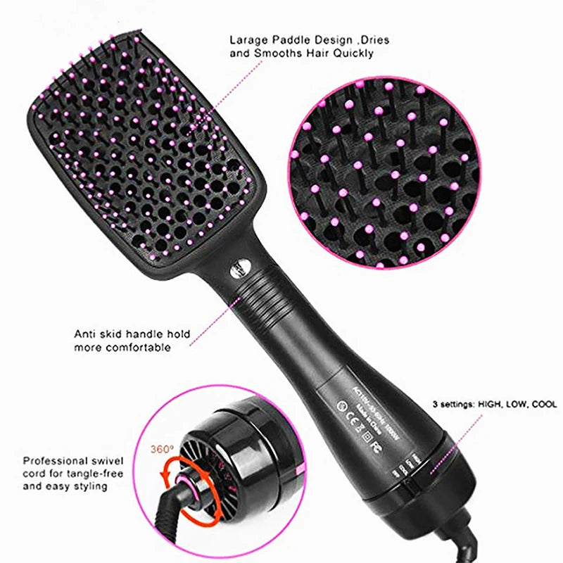 Hot Sale One Step Hair Comb Negative Ion Dryer Brush Curler