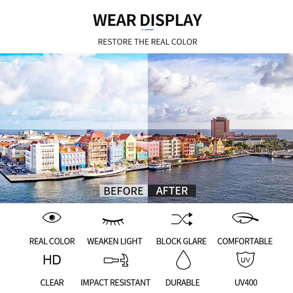 Rimless Sunglasses for Women & Men, UV400 Retro Frameless Shades