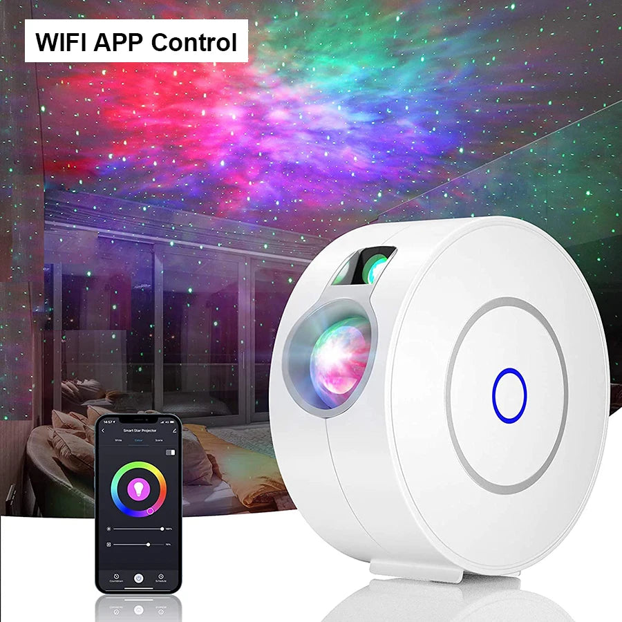 Smart WIFI Starry Sky Projector LED Night Light for Bedroom Party